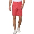thumbnail image 1 of INSPIRE CHIC Men's Shorts Allover Striped Belt Loop Zipper Button Closure Pockets Casual Shorts 32 Red, 1 of 7