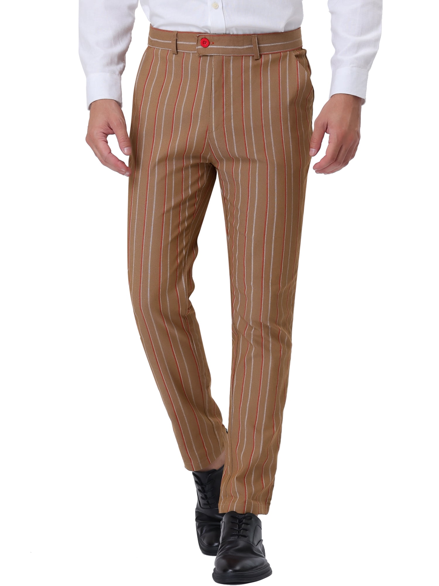 Dress pants cheap with stripes