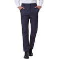 thumbnail image 1 of INSPIRE CHIC Men's Pants Stripes Zipper Closure Front Pockets Dress Pants 38 Navy Purple, 1 of 7