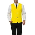 thumbnail image 1 of Lars Amadeus Men's V Neck Sleeveless Two Pockets Button Down Vests, 1 of 6
