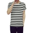 thumbnail image 1 of Lars Amadeus Men's Vintage Crew Neck Short Sleeve Striped T-shirt, 1 of 6