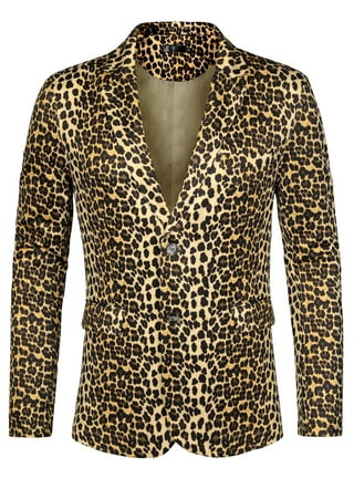 Men's leopard blazers hotsell