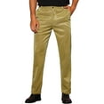 thumbnail image 1 of INSPIRE CHIC Men's Pants Metallic Straight Leg Party Nightclub Glittering Trousers 30 Golden, 1 of 6