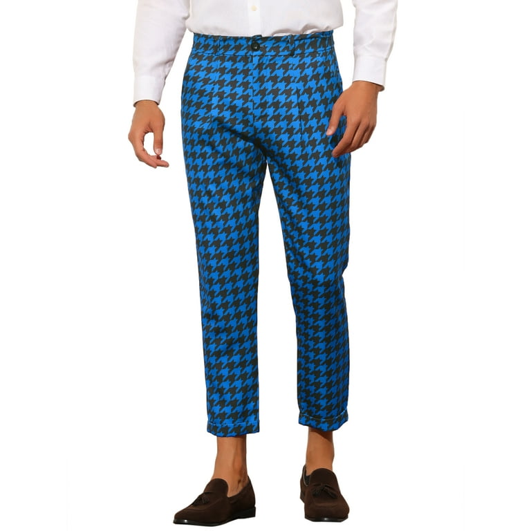 Men's plaid deals cropped pants