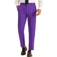 thumbnail image 1 of INSPIRE CHIC Plaid Pants for Men's Slim Fit Business Checked Printed Dress Chino Trousers, 1 of 4