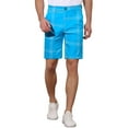 thumbnail image 1 of INSPIRE CHIC Plaid Shorts for Men's Regular Fit Flat Front Summer Chino Shorts, 1 of 5