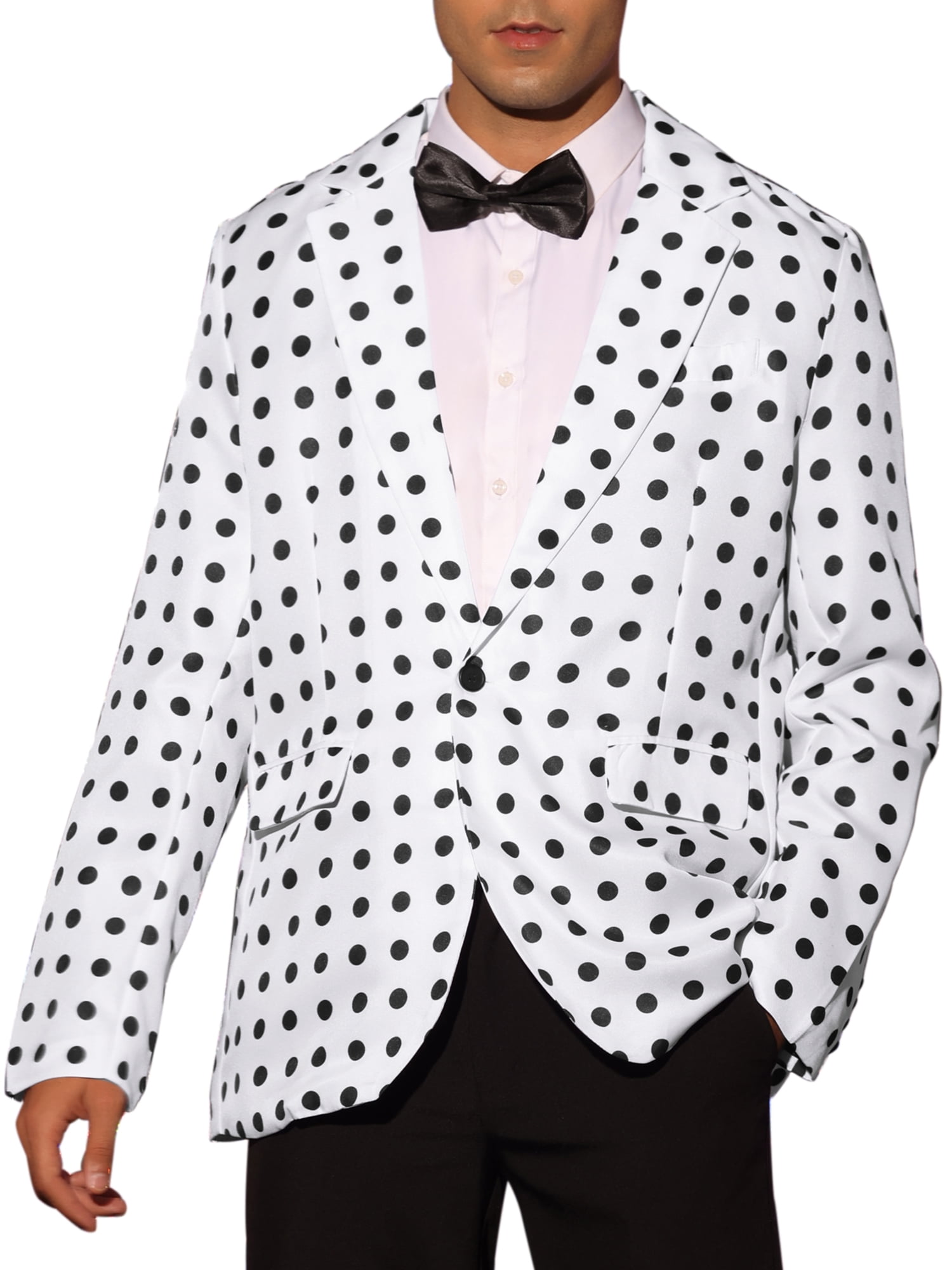 Wool-Blend Polka Dot Slim Blazer main image 1