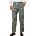 thumbnail image 1 of INSPIRE CHIC Printed Pants for Men's Straight Fit Leopard Printed Trousers 32 Gray, 1 of 5