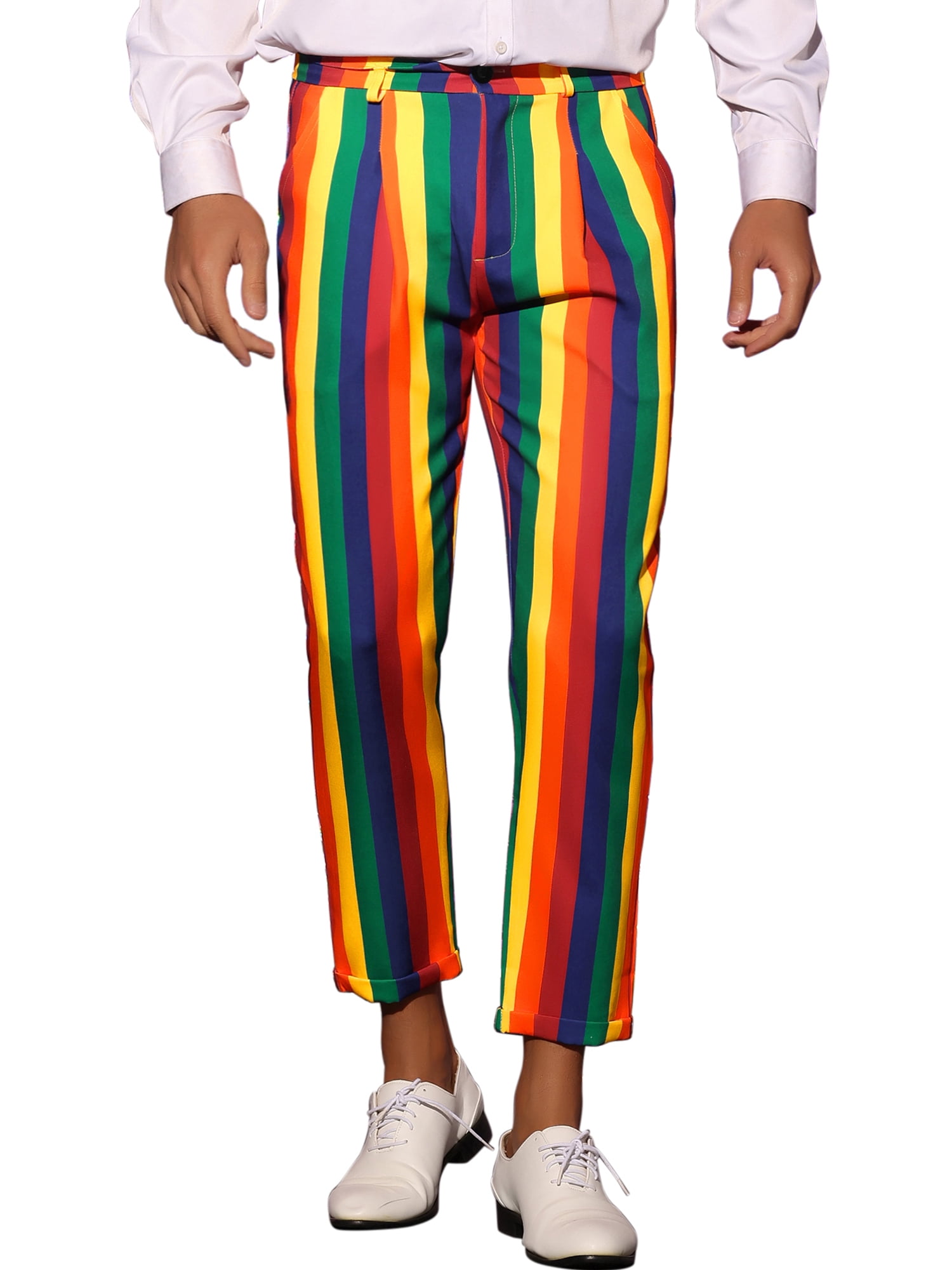 Indie Trousers - Rainbow Striped
