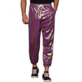 thumbnail image 1 of Lars Amadeus Shiny Drawstring Jogger for Men's Metallic Sweat Pants Party Sparkle Pants, 1 of 5