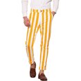 thumbnail image 1 of INSPIRE CHIC Stripe Business Pants for Men's Slim Fit Tapered Dress Pants, 1 of 4
