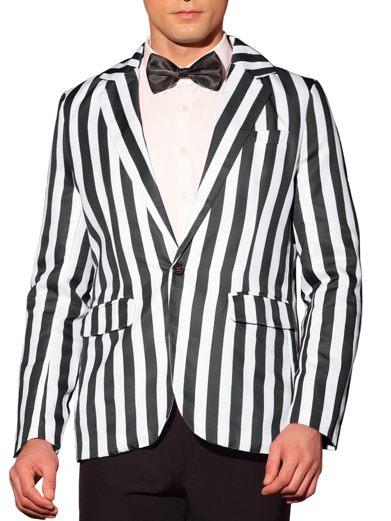 Lars Amadeus Striped Blazers for Men's One Button Business Stripes ...