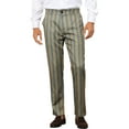 thumbnail image 1 of INSPIRE CHIC Striped Dress Pants for Men's Contrast Color Business Trousers, 1 of 5