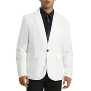 Lars Amadeus Suit Blazer Jackets for Men's Slim Fit One Button Notch Lapel Business Sports Coats