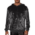thumbnail image 1 of Lars Amadeus Velvet Sweatshirt for Men's Long Sleeves Hooded Pullover Sweatshirts, 1 of 5
