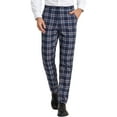 thumbnail image 1 of Lars Amadeus Work Pants for Men Plaid Business Formal Prom Checked Trousers, 1 of 6
