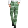thumbnail image 1 of Lars Amadeus Work Pants for Men Plaid Business Formal Prom Checked Trousers, 1 of 6