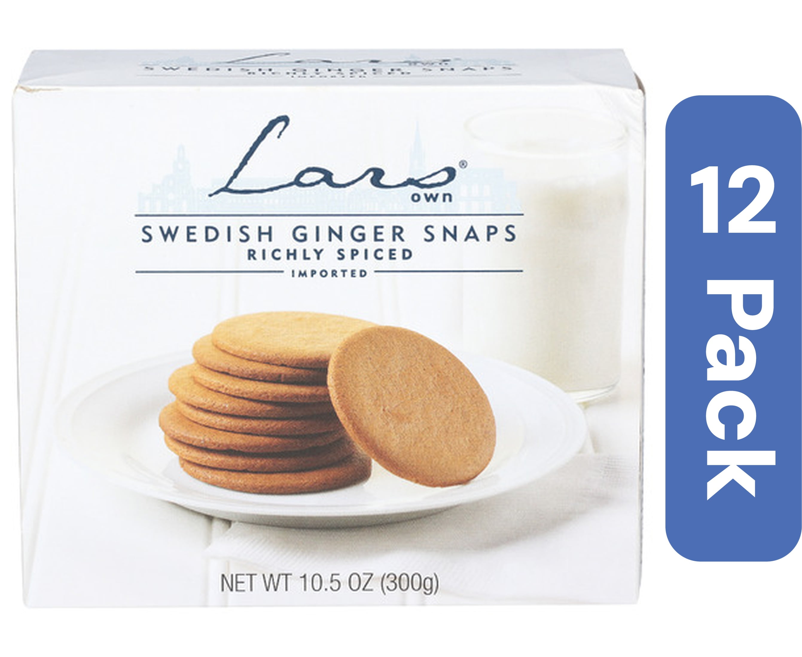 Lars Own Cookies Ginger Snaps Swedish 10.5 oz (Pack Of 12)