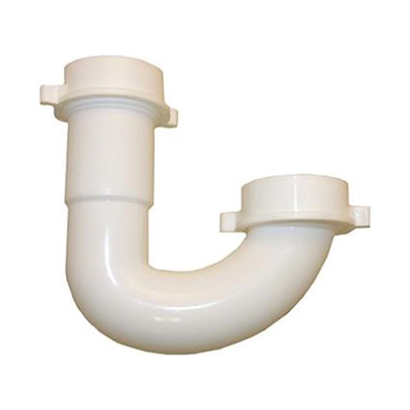 Larsen 03-4221 Lavatory/Kitchen Wall Drain J-Bend, White PVC - Quantity 6