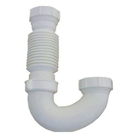 Larsen 03-4225 J-Bend, Flexible White PVC, 3.5 to 6-In. - Quantity 6