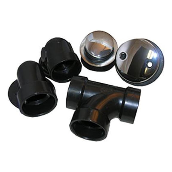 Larsen 03-4941 Bathtub Waste/Overflow Assembly, Tip Toe Style, Chrome, 1.5-In. - Quantity 6