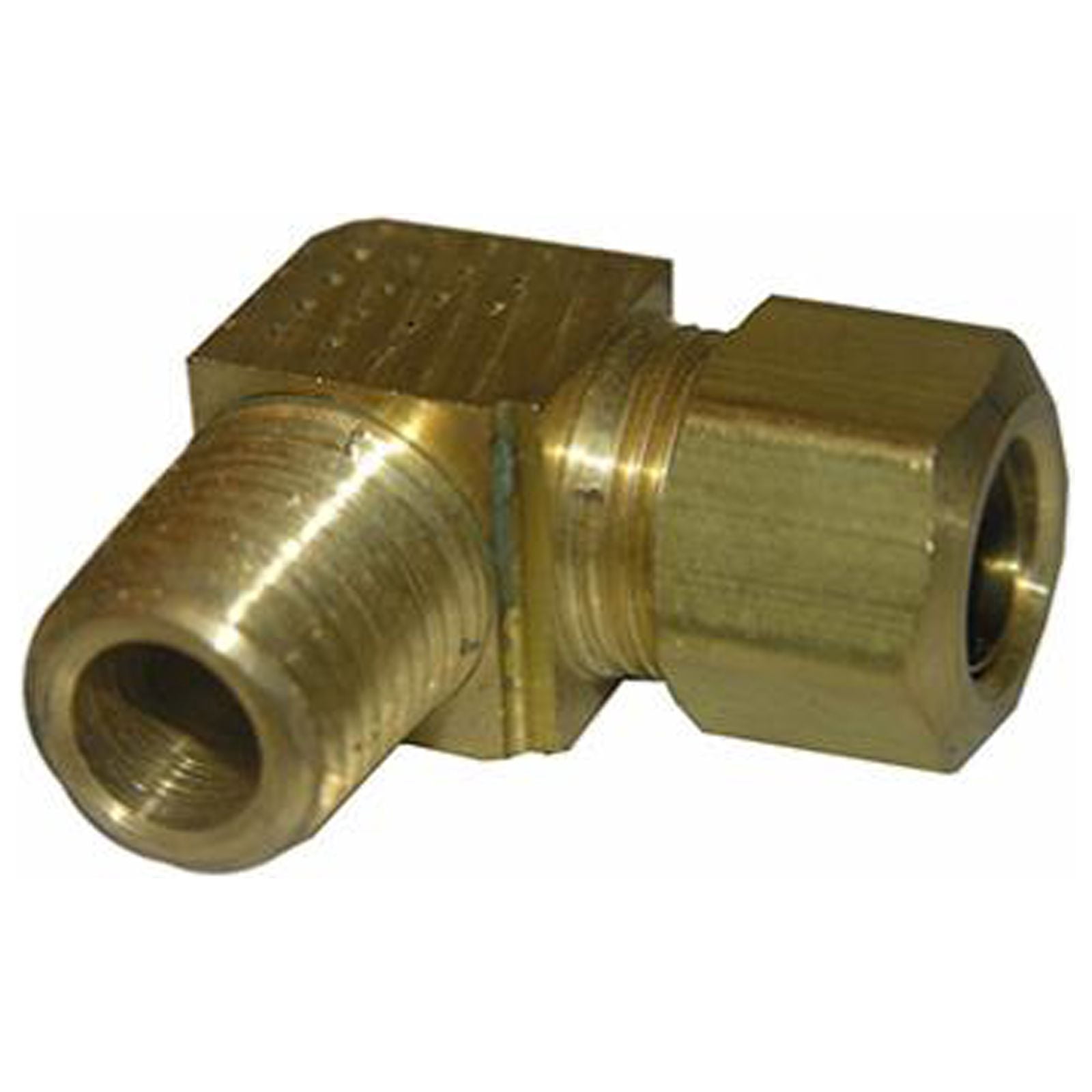 legines Messing Rohrverschraubungen, 90 Grad geschmiedet Ellenbogen, NPT Male Pipe, 2 Stück 1/4 x 1/4 NPT Male