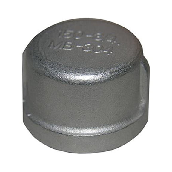 Lasco 32-2959 Stainless Steel Pipe Cap, 3/4 In. - Quantity 6