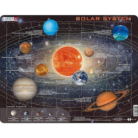 Solar System 70 Piece Educational Jigsaw Puzzle - STEM Learning for Kids