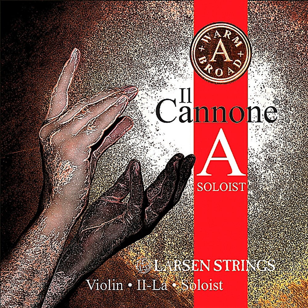 Larsen Strings Il Cannone Soloist Warm and Broad Violin A String 4/4 Size Aluminum Wound, Medium Gauge, Ball End