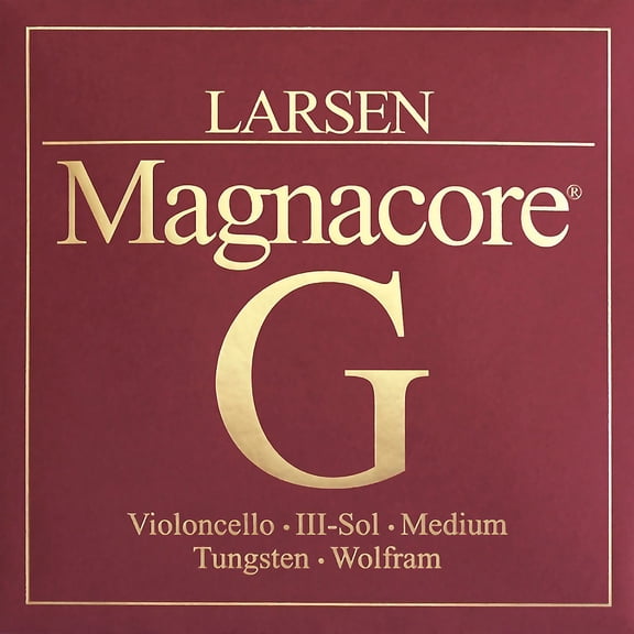 Larsen Strings Magnacore Cello G String 4/4 Size, Medium Tungsten, Ball End