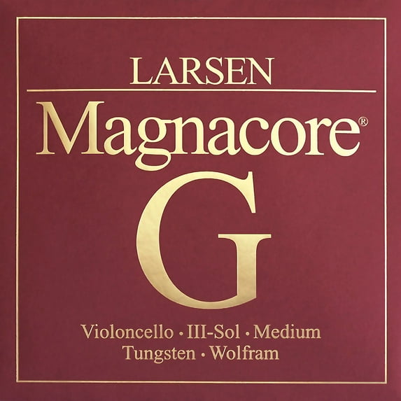 Larsen Strings Magnacore Cello G String 4/4 Size, Medium Tungsten, Ball End