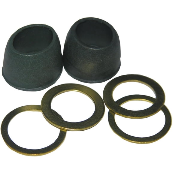 Lasco Fittings Cone Washer Plumbing Supply - 6 Pack, 1/2 x 23/32 Inch Rubber