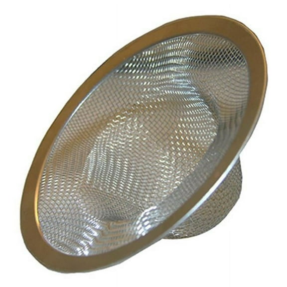 Larsen Stainless Steel Mesh Shower Drain Strainer - Chrome Rim, Anti-Clogging, 3-5/8 In.