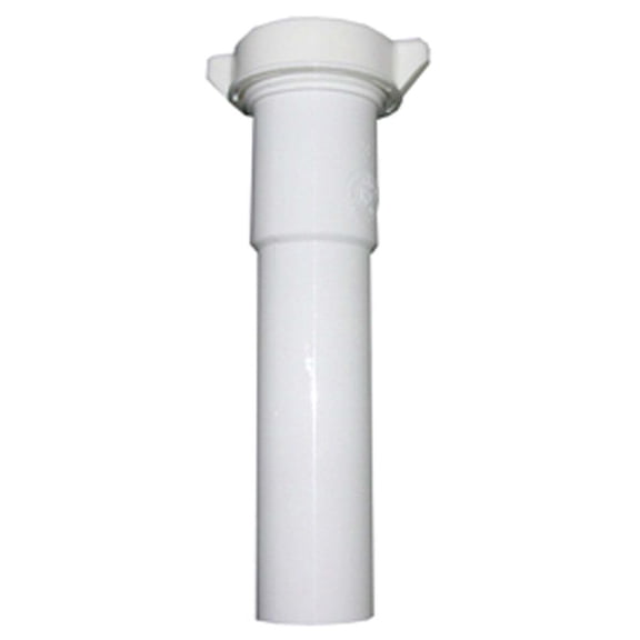 Larsen Supply 03-4321 6 in. PVC Lavatory-Kitchen Drain Extension Tube - White