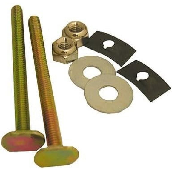 Larsen Bowl/Flr Kit Mix Nut Bowl Kit - 1/4 x 3-1/2 Toilets Flange Bolt - One Size
