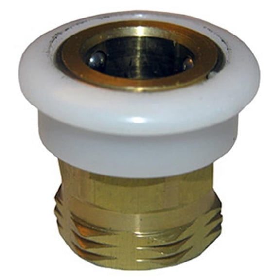 Larsen Supply Faucet Snap Fitting for Washing Machine Connector 09-1861 - Brass - Silver