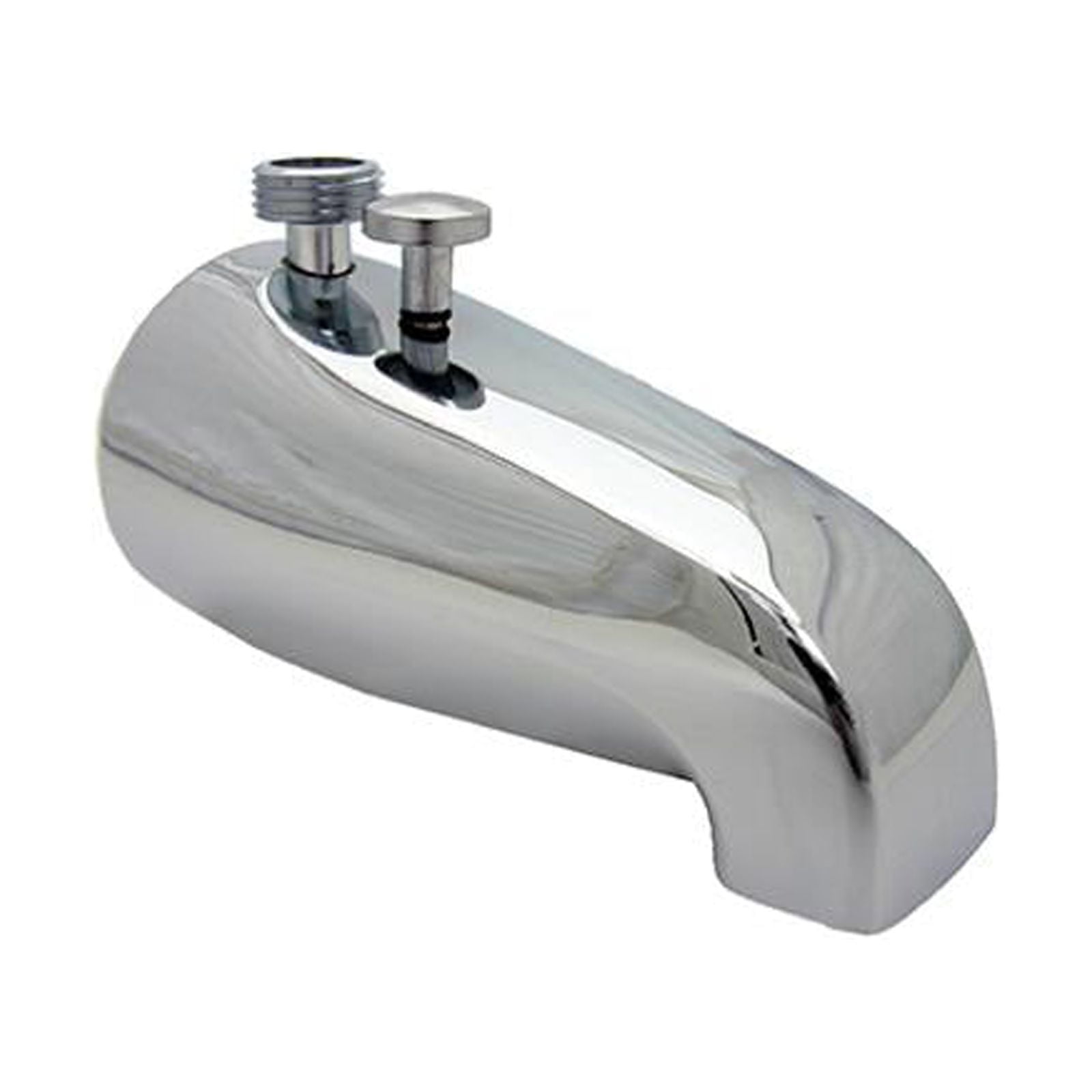 Chrome Plated Bathtub Spout with Diverter and Pipe Outlet