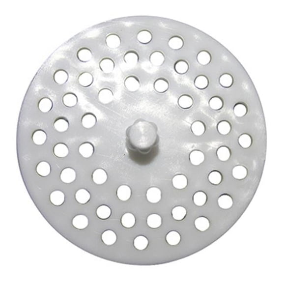 Larsen Supply Plastic Disposal Sink Strainer - Disposable Plastic - White