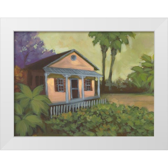 Larson 14x12 White Modern Wood Framed Museum Art Print Titled - My Grandmas House