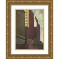 thumbnail image 1 of Larson 14x18 Gold Ornate Wood Framed with Double Matting Museum Art Print Titled - Gotham City, 1 of 4