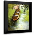 thumbnail image 1 of Larson 19x24 Black Modern Framed Museum Art Print Titled - Going Boating On The Lake, 1 of 5