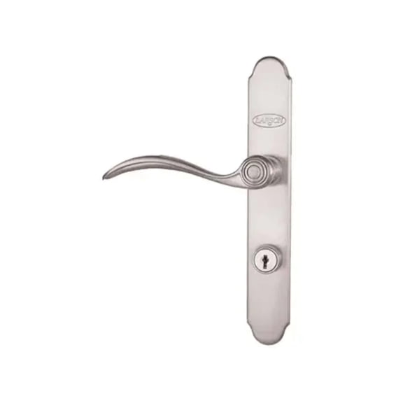Larson 20297817 QuickFit Storm Door Handleset, Brushed Nickel - Quantity 1 Interior & Exterior Use, Professional Finish