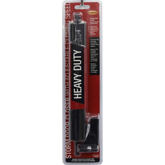Larson Black Aluminum Single Heavy Duty Closer Kit