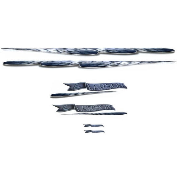 Larson Boat Decal 119247-02 | Blue Gray Vinyl (Set of 6)