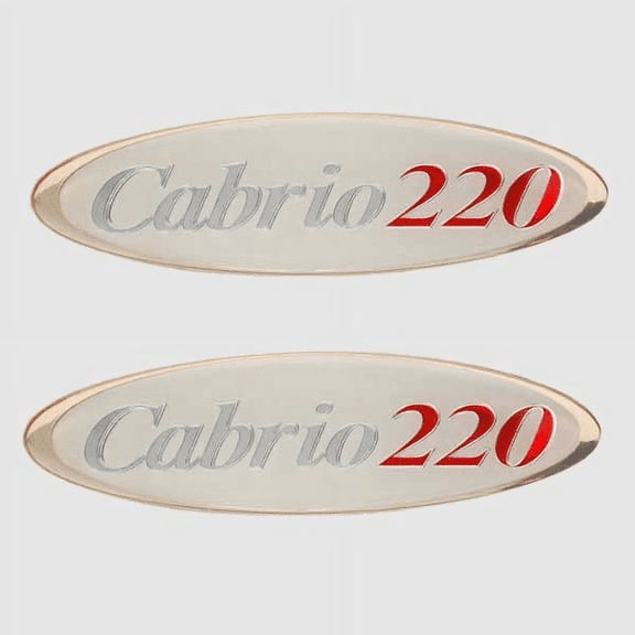Larson Boat Decal Emblems | Cabrio 220 Raised Foam Filled Pair