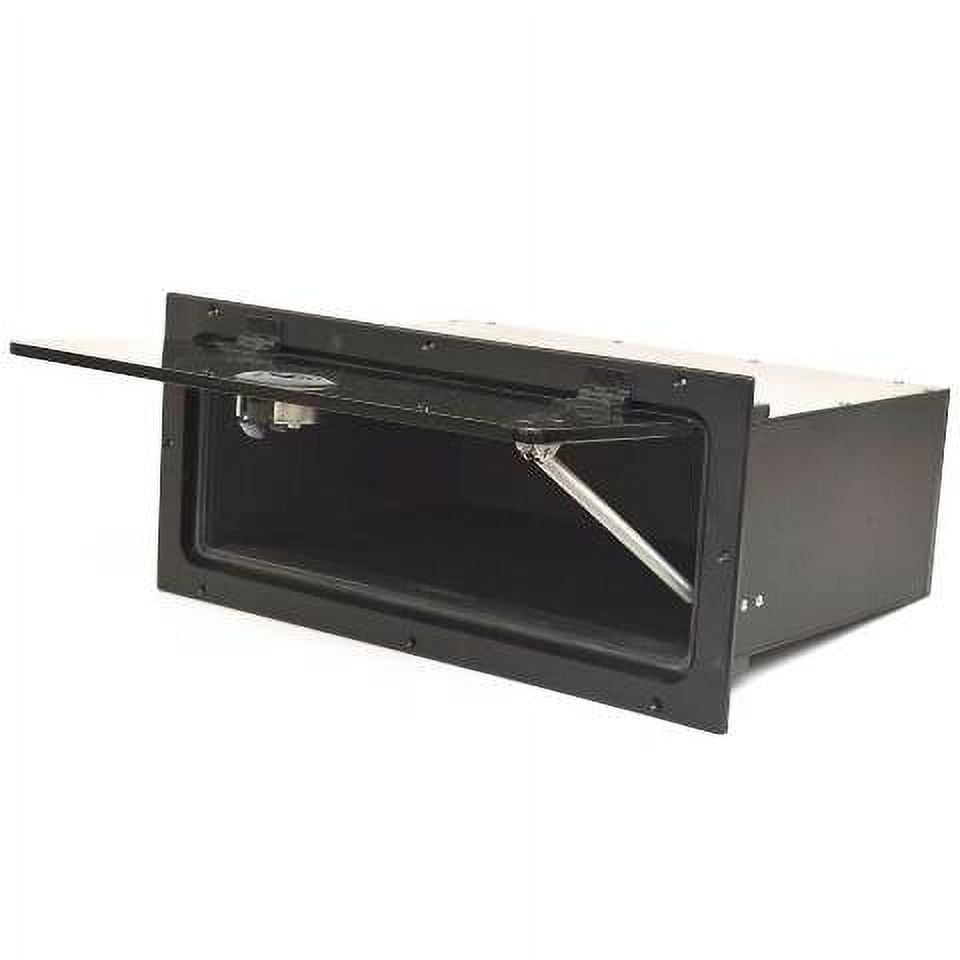 Larson Boat Electronics Box 9TA170365 w/ Latch Black Starboard