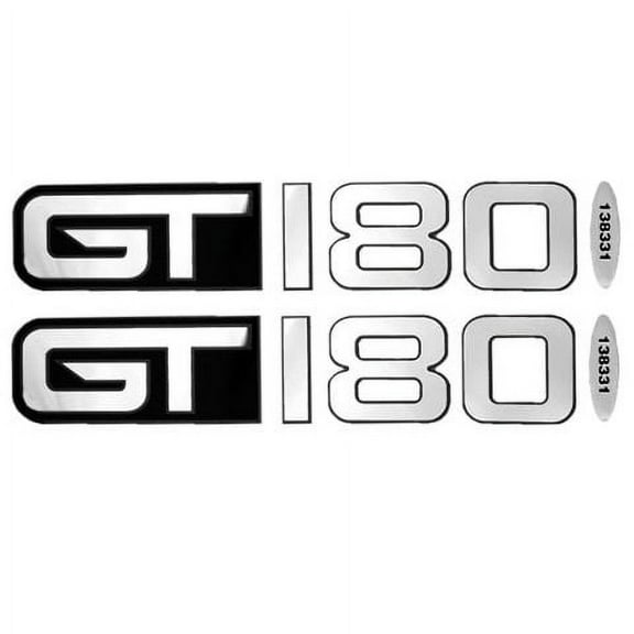 Larson Boat Emblem Decal Stickers 0572924 | GT 180 Silver (Pair)