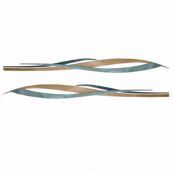 Larson Boat Graphic Decal 8636-0457 | 84 Inch Green Gold (Set of 2)