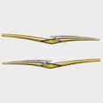 thumbnail image 1 of Larson Boat Main Decal 0572971A | Yellow/Black/Pewter/Silver Set Of 2, 1 of 5
