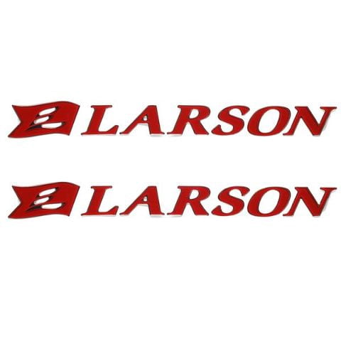 Larson Boat Raised Decals 0572793C | Red Logo Stickers (Pair) - Walmart.com